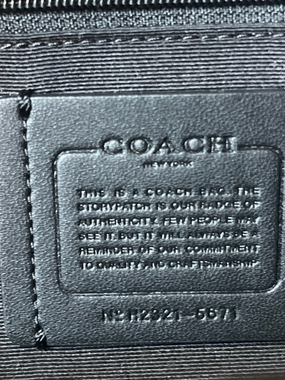 Coach Signature Canvas Backpack in Brown with Black Pocket